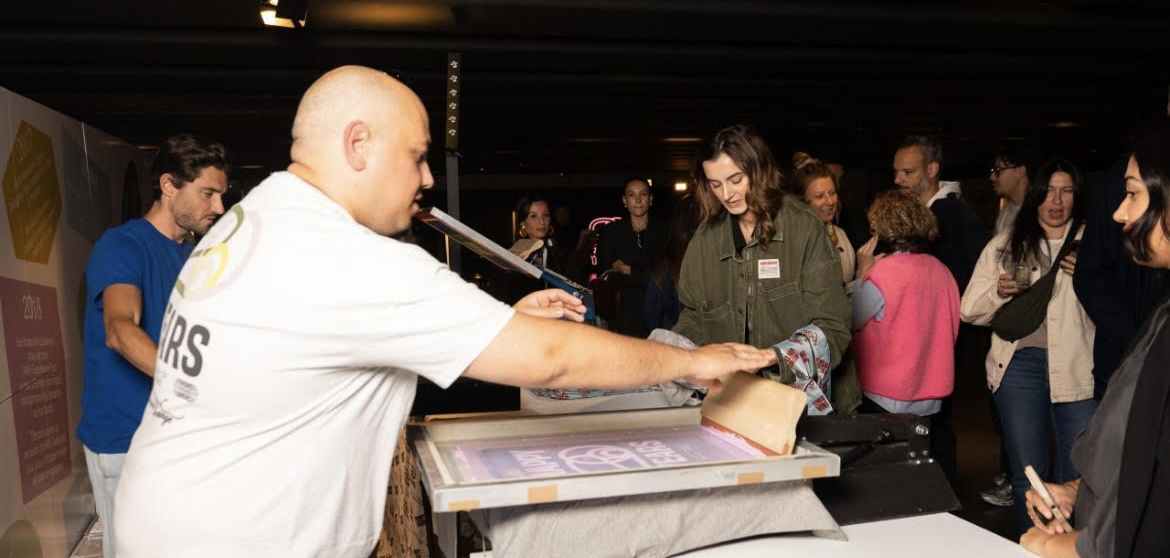 serigraphie live triaaangles american vintage marseille