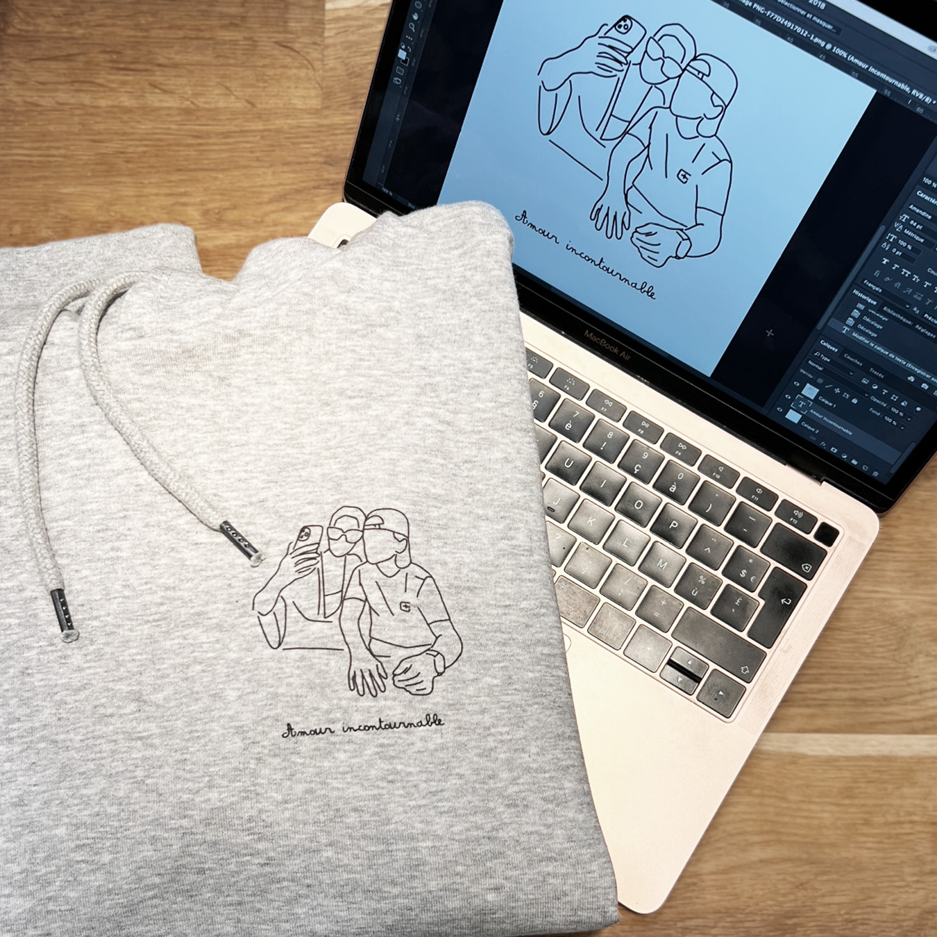 Hoodie unisex sweat capuche Triaaangles